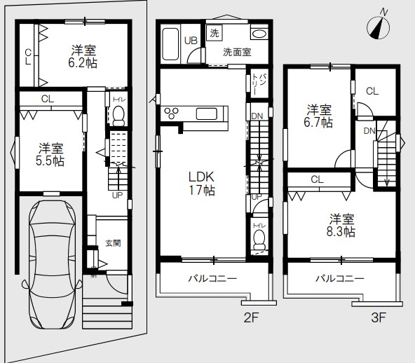 【神戸市東灘区田中町3丁目:長期優良住宅】新築一戸建て