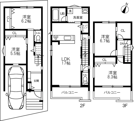 【神戸市東灘区田中町3丁目:長期優良住宅】新築一戸建て